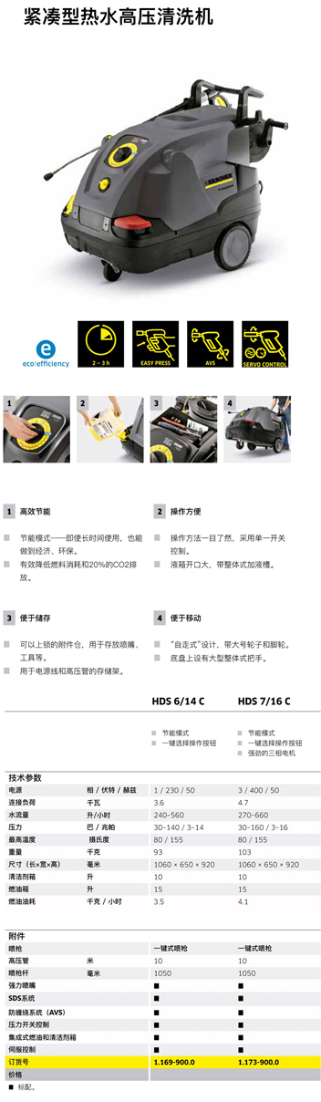 電加熱(rè)熱(rè)水高壓清洗(xǐ)機HDS-E 8/16-4 M